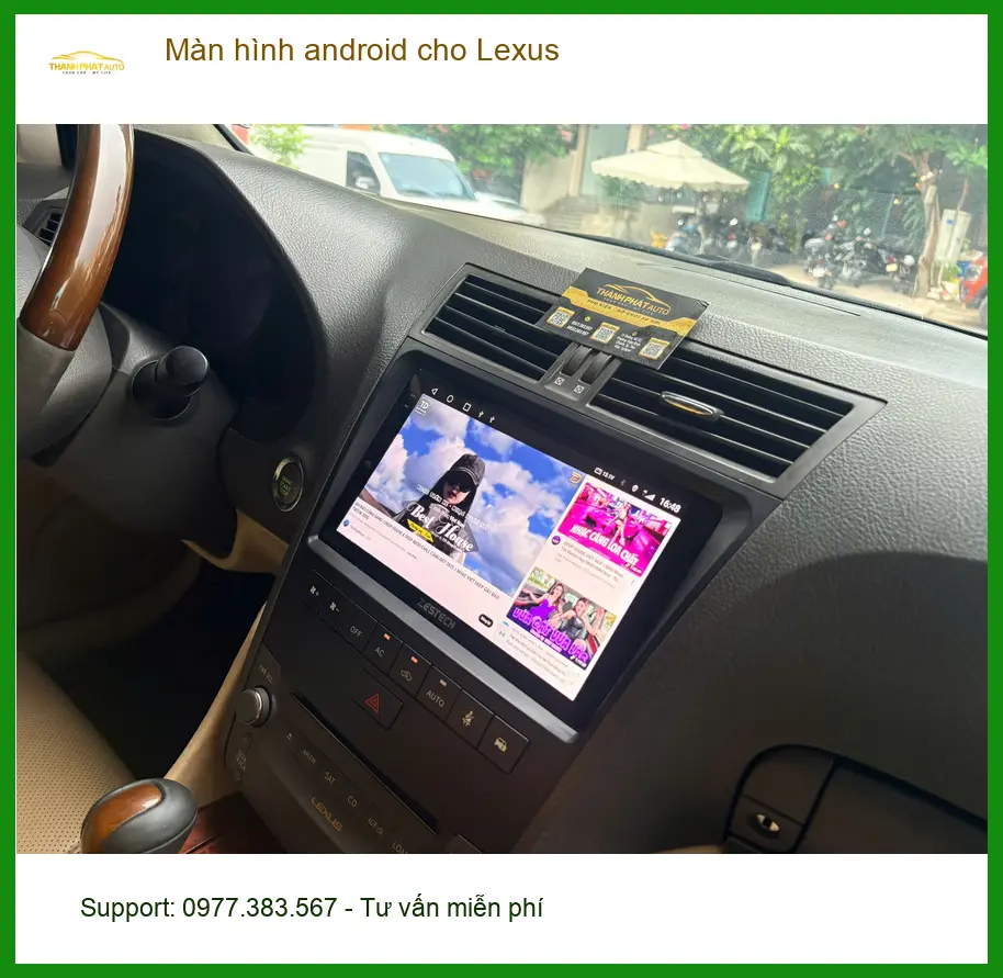 Chú Minh lắp màn hình Android cho Lexus RX350 tại Thủ Đức vì màn zin không tiện
