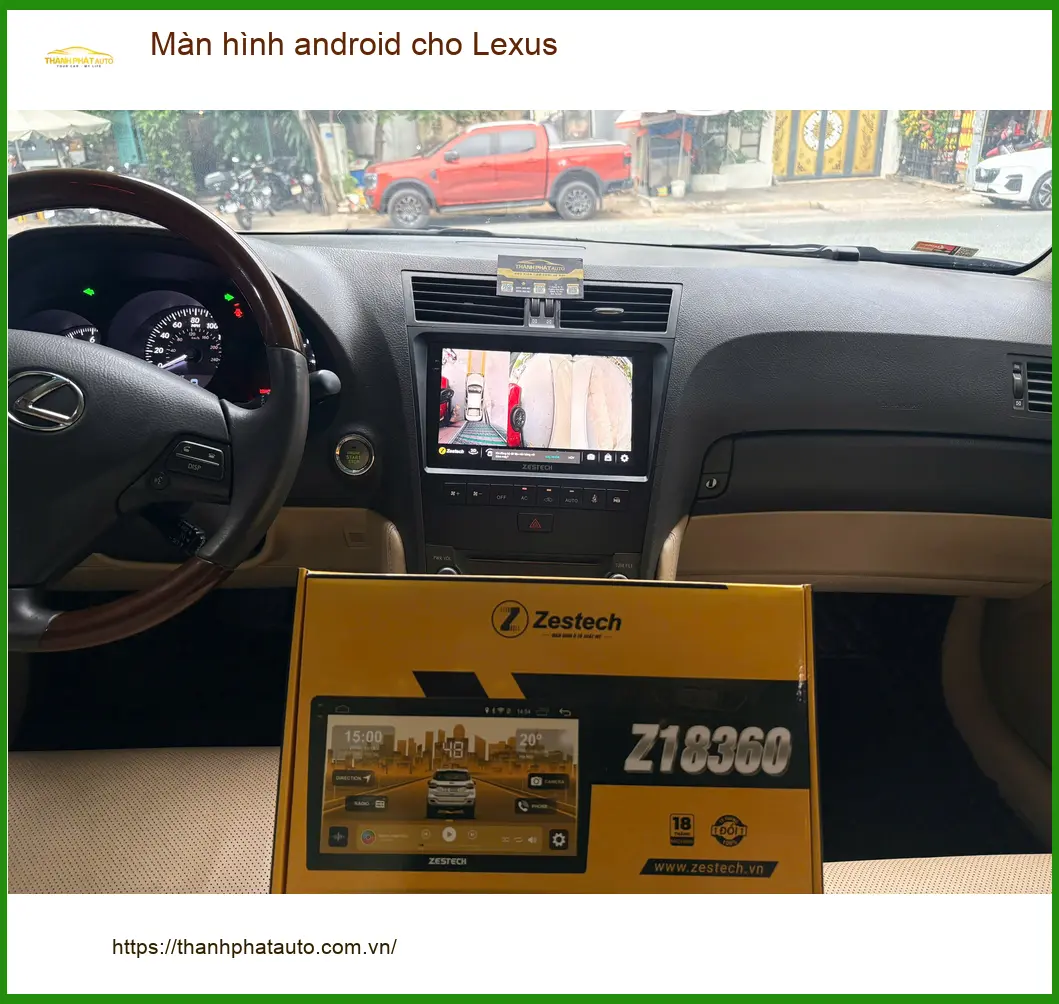 Chú Minh lắp màn hình Android cho Lexus RX350 tại Thủ Đức vì màn zin không tiện ảnh thực tế 4