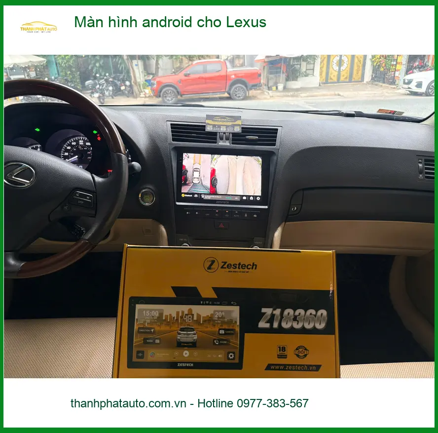 Anh Minh nâng cấp màn hình Android cho Lexus RX 350 tại Quận 2 vì màn zin thiếu tính năng ảnh thực tế 2