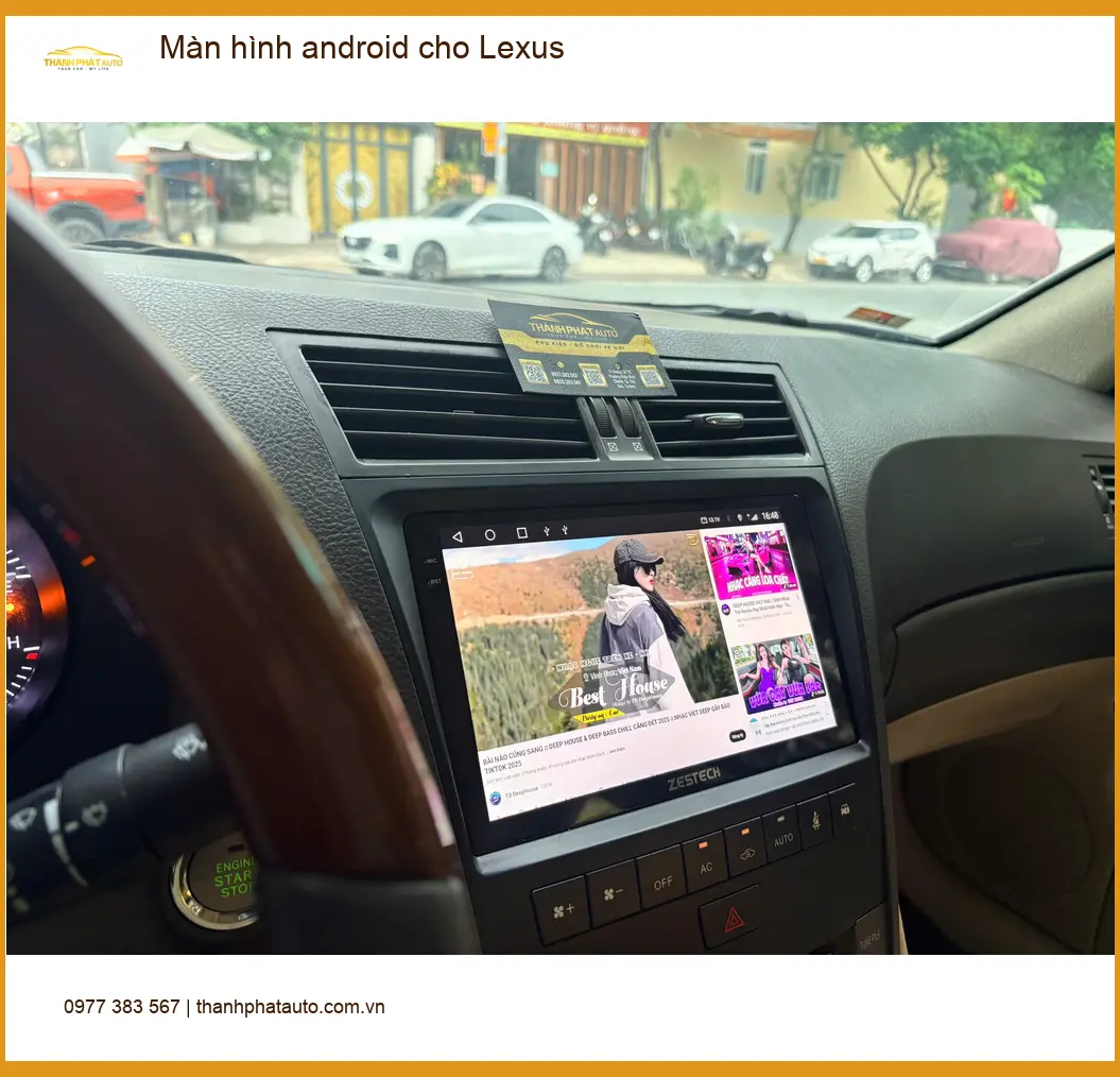 Anh Minh nâng cấp màn hình Android cho Lexus RX 350 tại Quận 2 vì màn zin thiếu tính năng ảnh thực tế 4