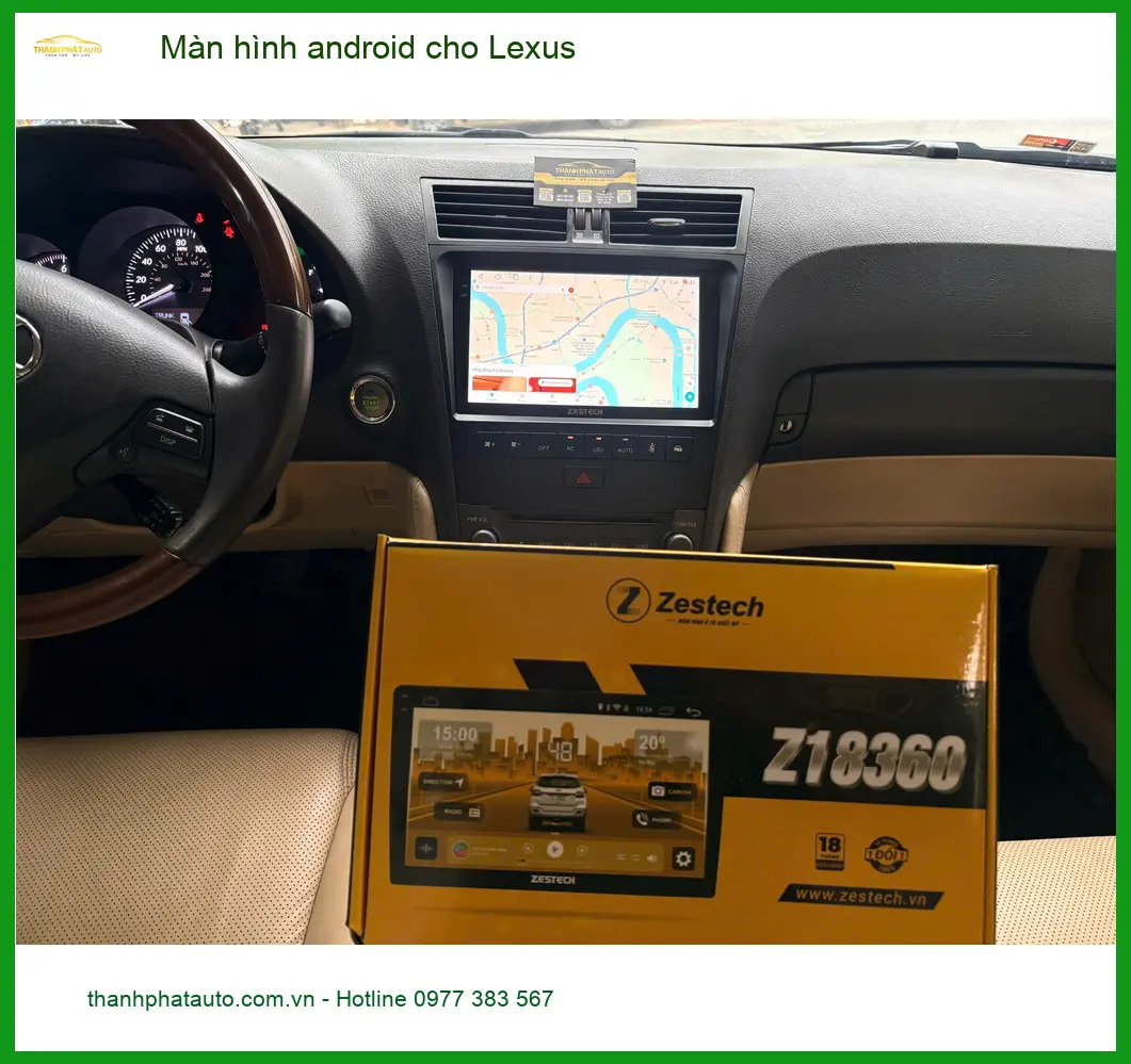Chú Khang lắp màn hình Android cho Lexus RX 350 tại Quận 6 vì màn zin đã cũ ảnh thực tế 4