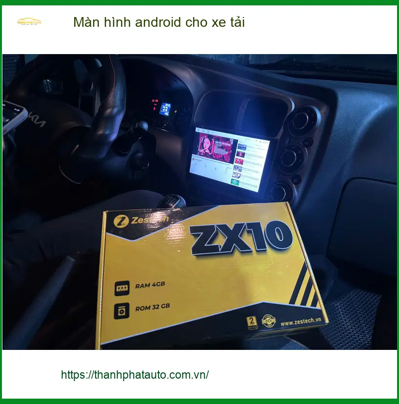 Chú Dũng lắp màn hình Android xe tải tại Quận 6 - Uy tín, lắp nhanh.