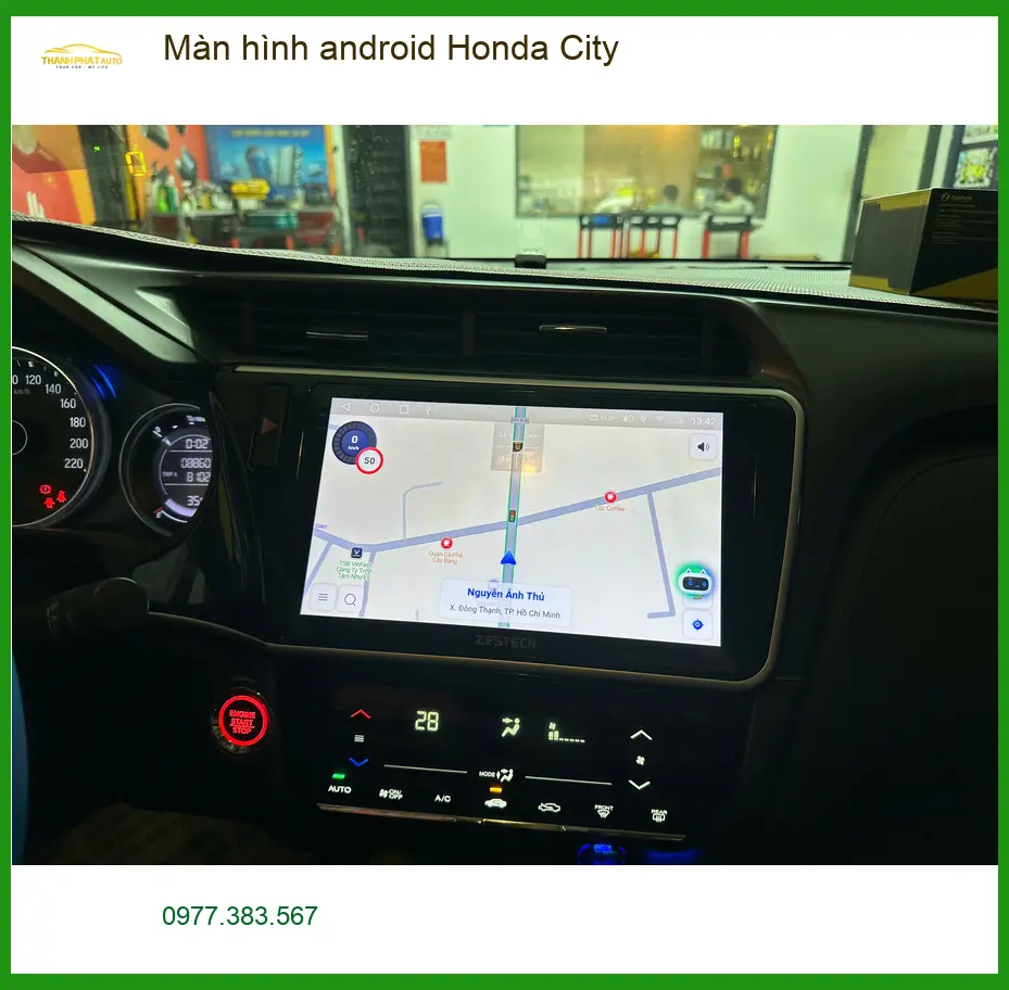 Anh Khang lắp màn hình Android Honda City tại Thủ Đức, cần màn hình thông minh ảnh thực tế 4