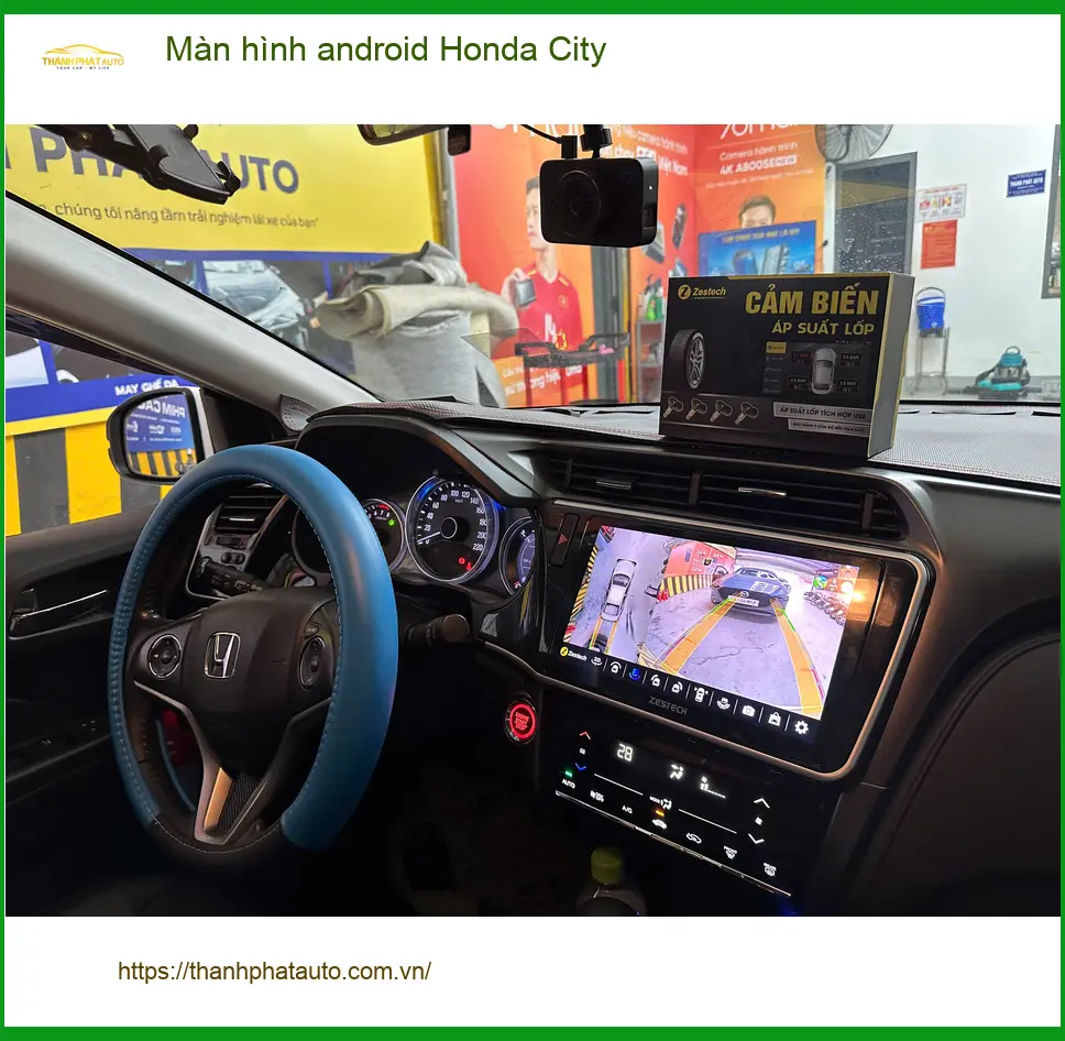 Anh Khang lắp màn hình Android Honda City tại Thủ Đức, cần màn hình thông minh ảnh thực tế 5