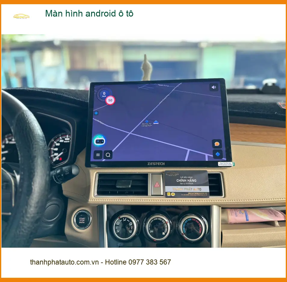 Chị Mai Phương lắp màn hình Android ô tô Hyundai Accent tại Quận Huyện Cần Giờ tiện xem bản đồ ảnh thực tế 4
