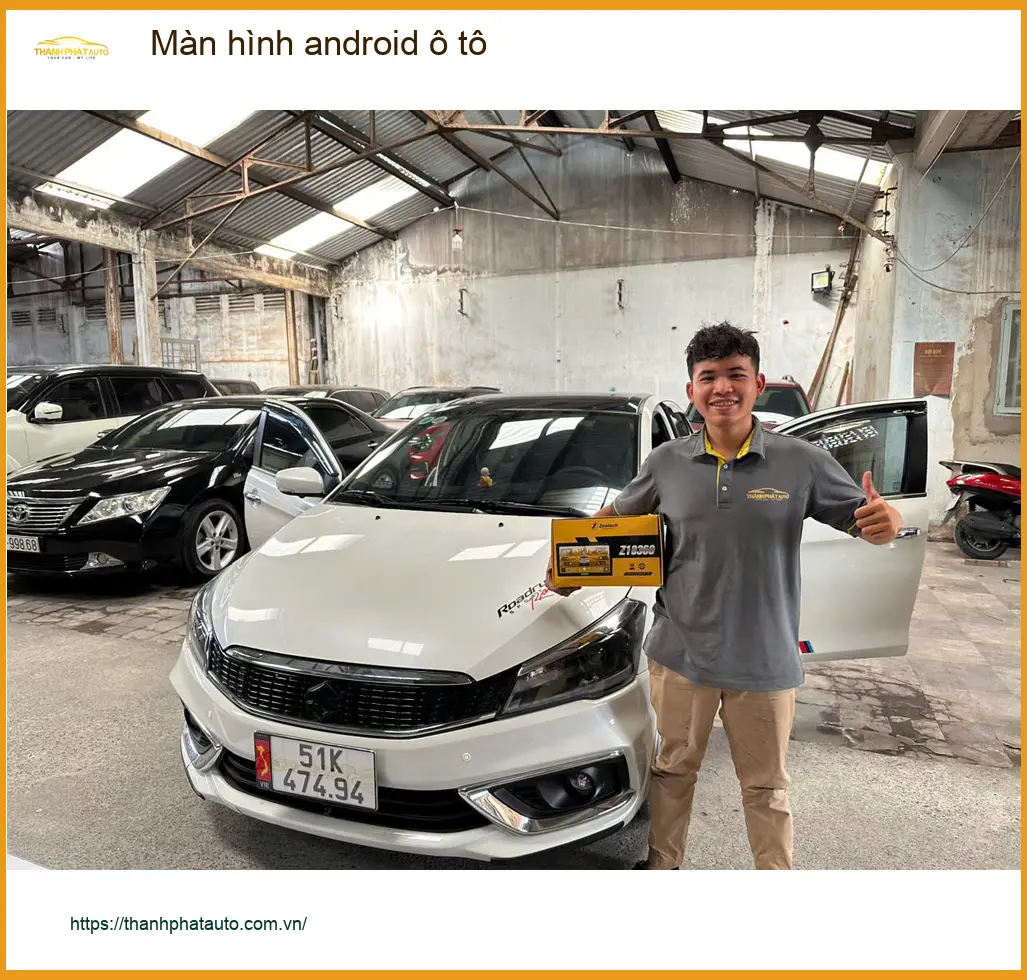 Chú Minh lắp màn hình android ô tô cho Kia K3 tại Quận 6 thay màn zin cũ kỹ ảnh thực tế 2