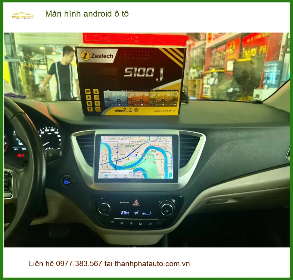Anh Duy lắp màn hình android ô tô cho Toyota Vios tại Quận Tân Phú uy tín