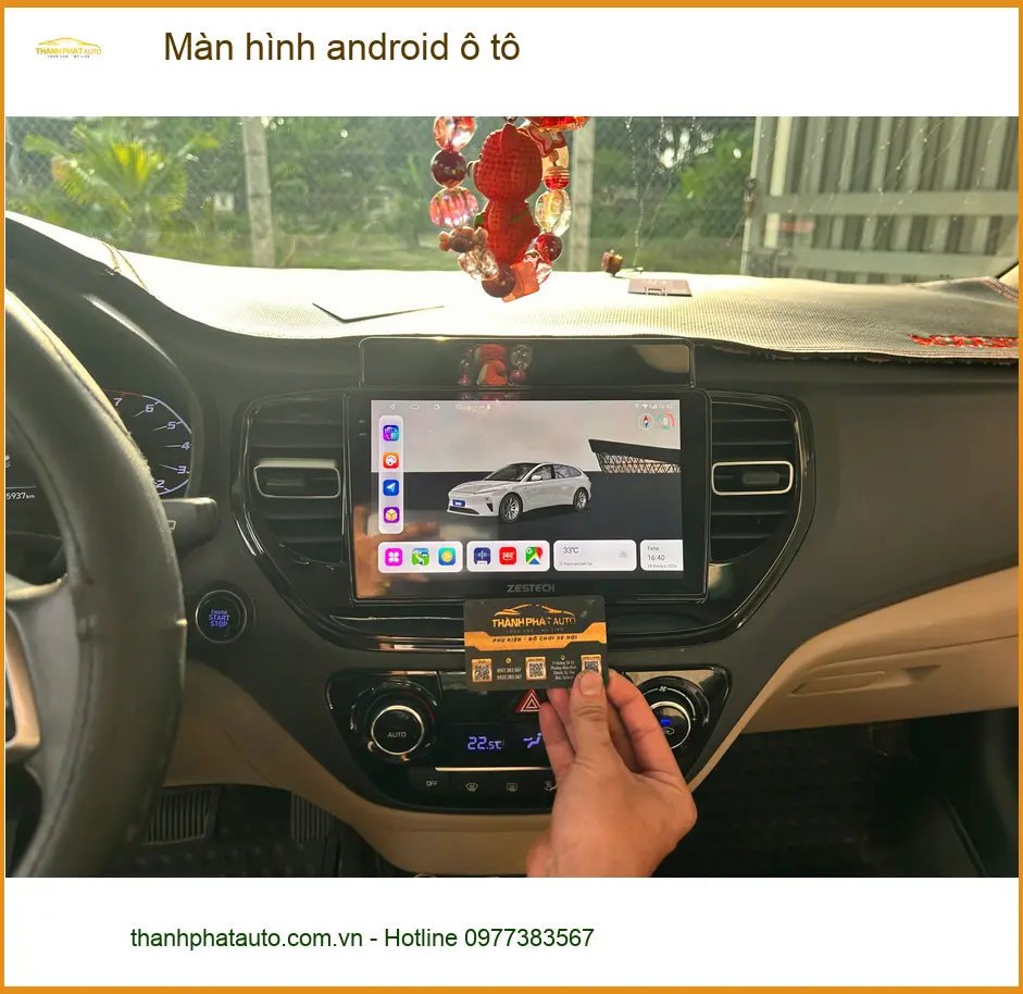 Anh Minh lắp màn hình Android ô tô ở Nhà Bè cho xe VinFast Lux A ảnh thực tế 2