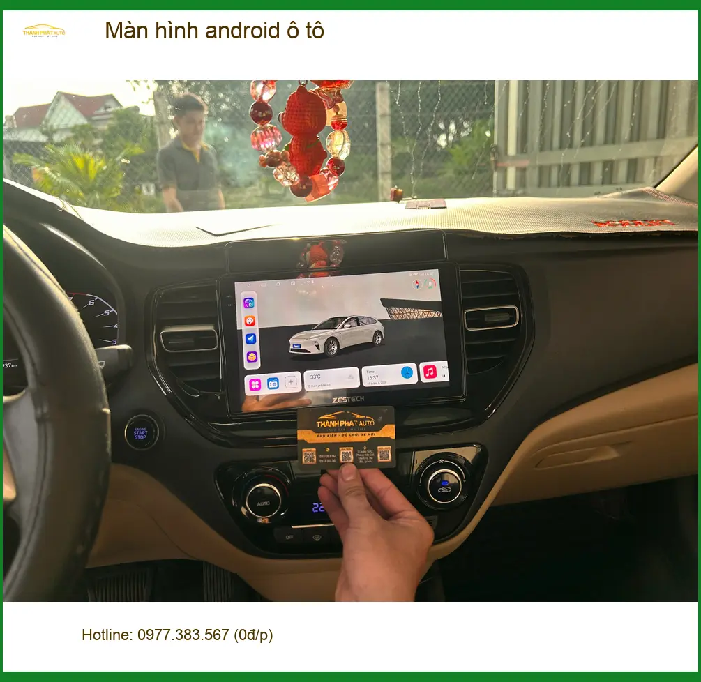 Anh Minh lắp màn hình Android ô tô ở Nhà Bè cho xe VinFast Lux A ảnh thực tế 4