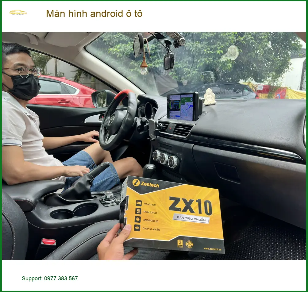 Anh Nhật lắp màn hình android ô tô cho Hyundai Accent ở Nhà Bè ảnh thực tế 2