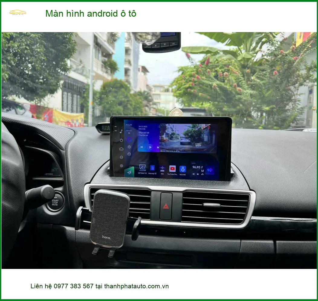Anh Nhật lắp màn hình android ô tô cho Hyundai Accent ở Nhà Bè ảnh thực tế 3