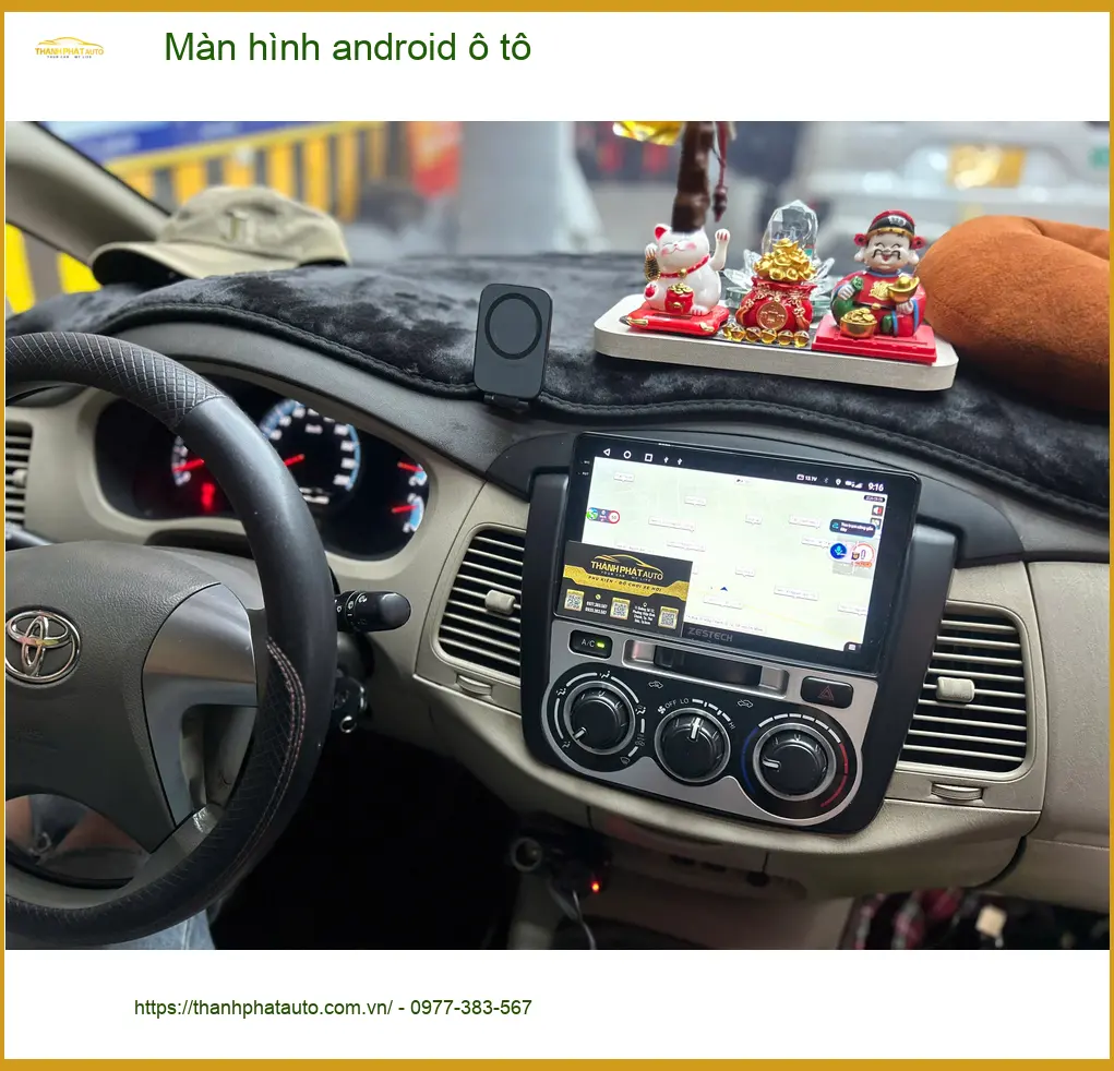 Chú Quang Minh lắp màn hình Android ô tô Hyundai Accent tại Quận 10 vì màn zin quá cũ