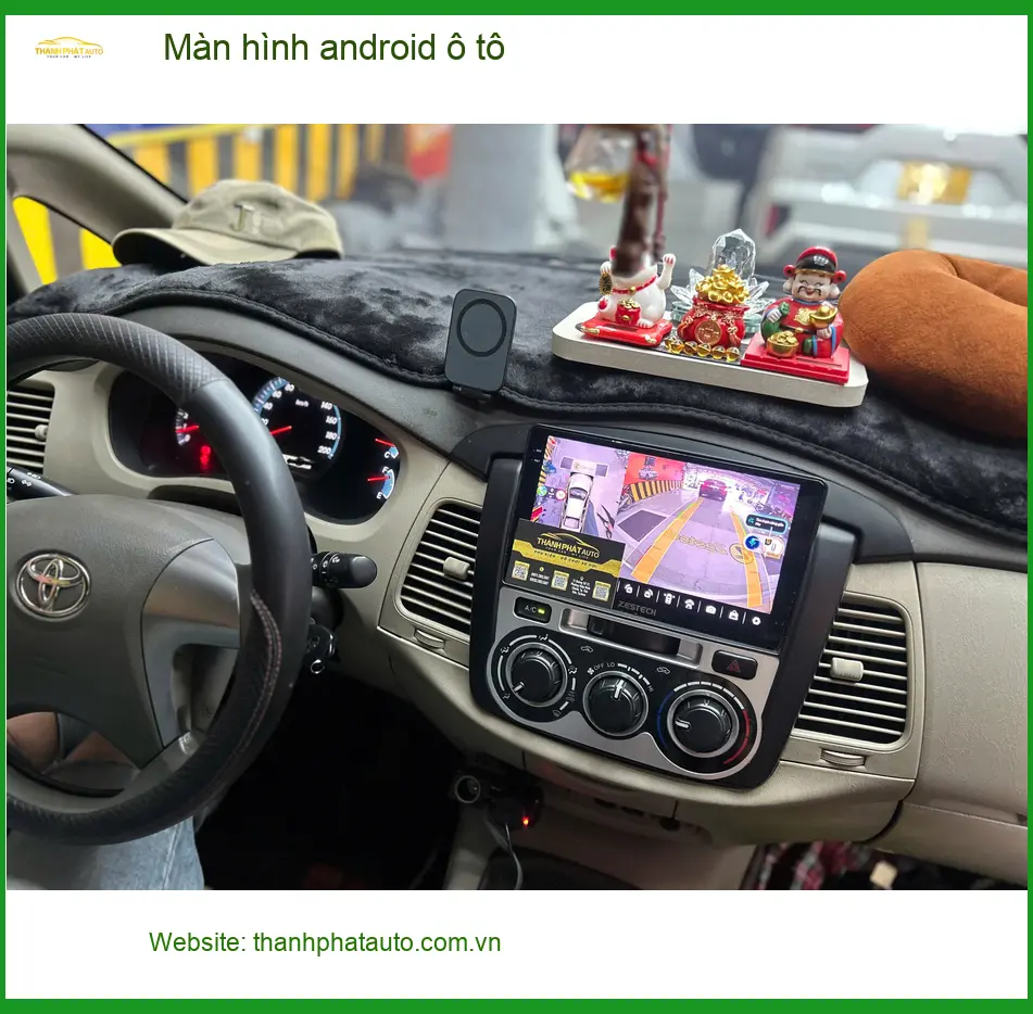 Chú Quang Minh lắp màn hình Android ô tô Hyundai Accent tại Quận 10 vì màn zin quá cũ ảnh thực tế 2