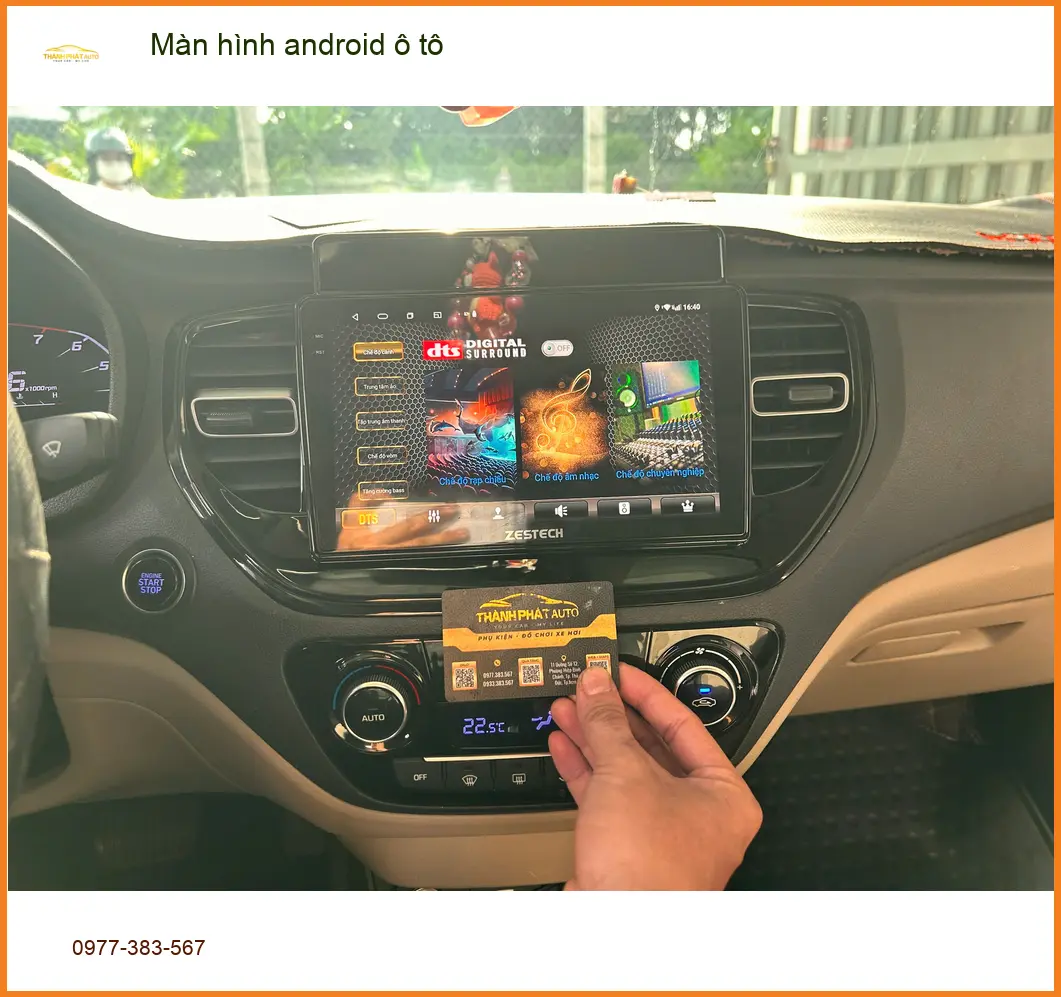 Anh Dũng lắp màn hình Android ô tô cho Toyota Vios tại Quận Tân Phú vì màn zin ít tính năng
