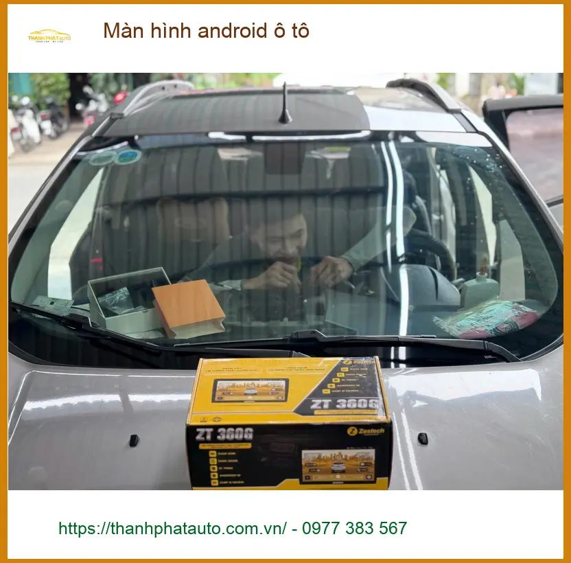 Anh Duy Khang lắp màn hình Android ô tô cho Hyundai Accent ở Củ Chi ảnh thực tế 2