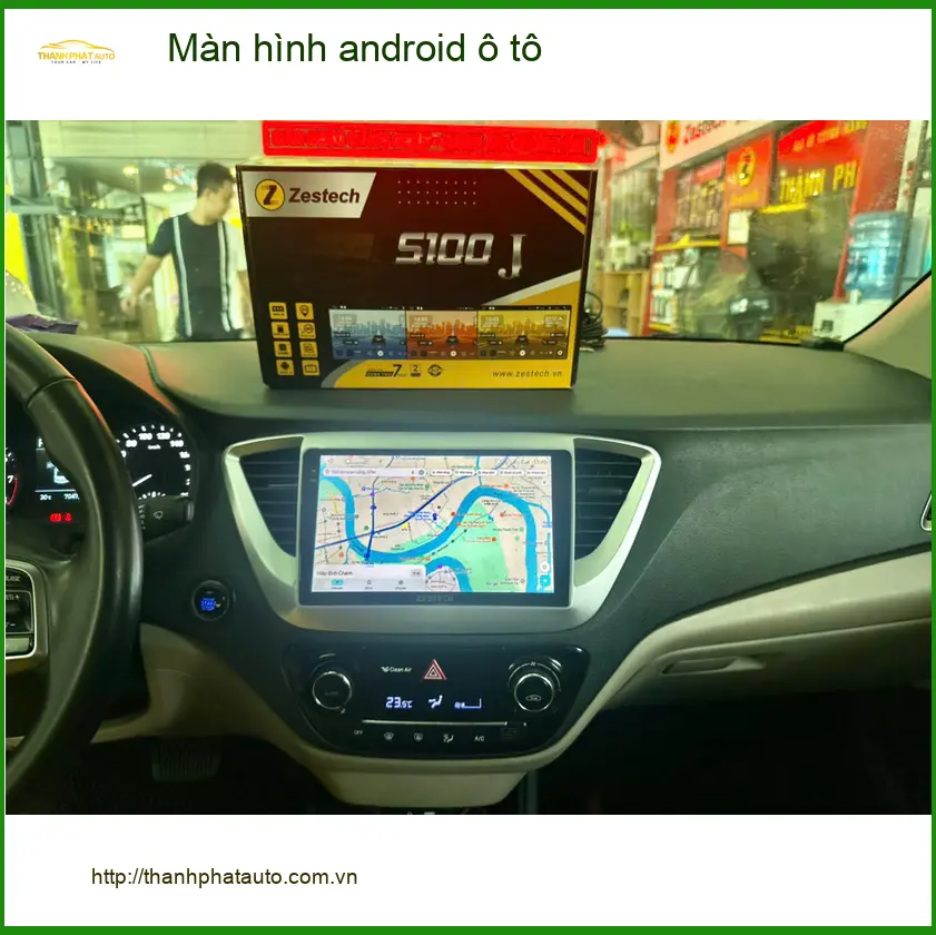 Chú Tấn lắp Màn hình android ô tô Kia K3 tại Củ Chi cần bản đồ mới