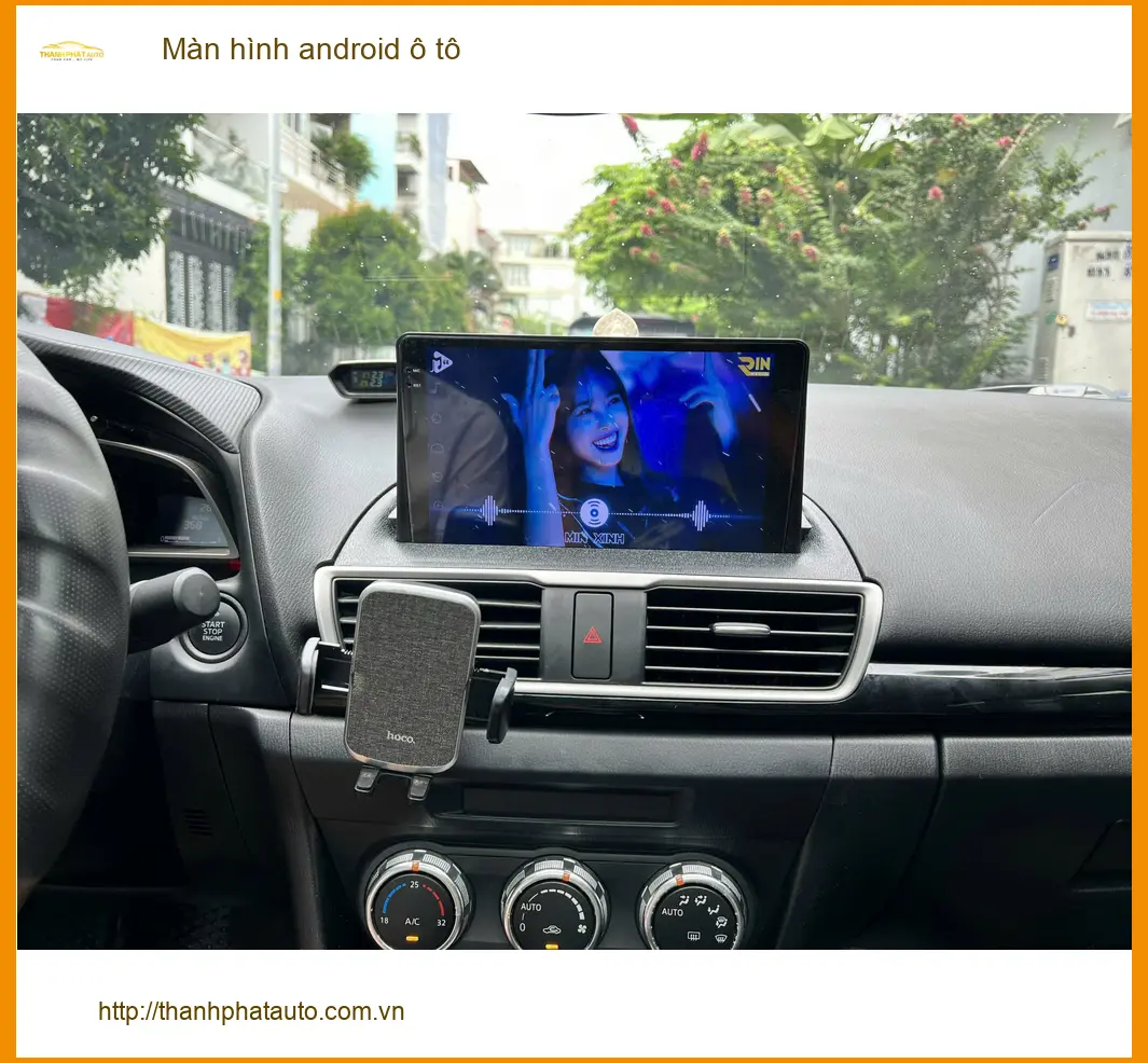 Anh Tùng nâng cấp màn hình android ô tô cho Hyundai Accent tại Hóc Môn