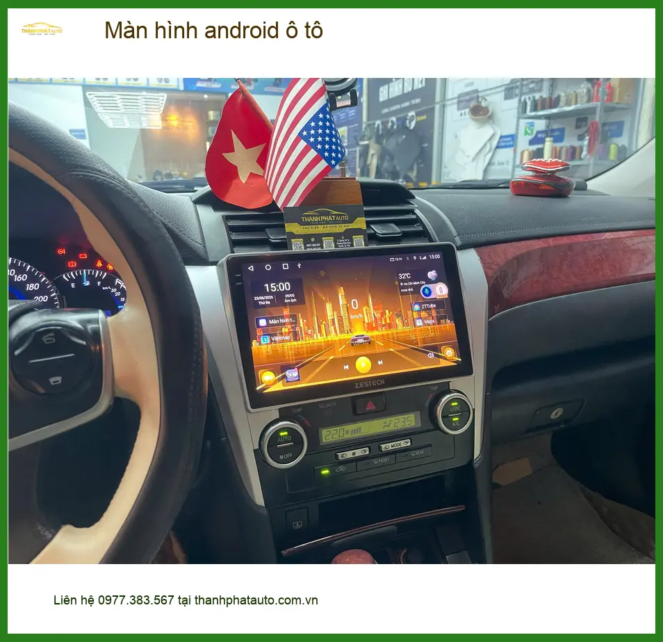 Anh Quang lắp màn hình Android ô tô cho Hyundai Creta ở Quận 9 để xem bản đồ và giải trí ảnh thực tế 2