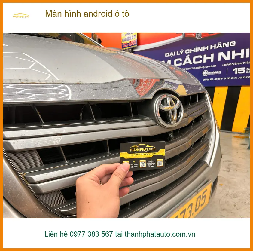 Chị Thanh lắp màn hình Android ô tô Kia Carnival ở Quận 9 vì màn zin thiếu tính năng