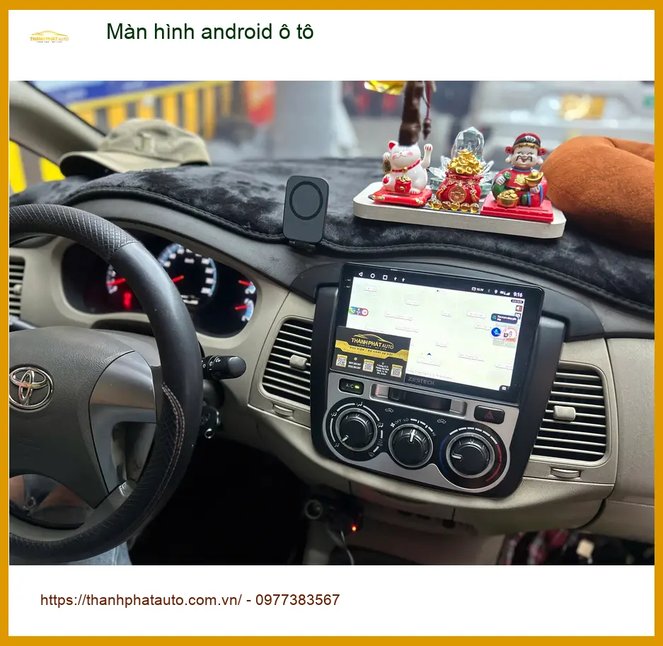 Chị Thanh lắp màn hình Android ô tô Kia Carnival ở Quận 9 vì màn zin thiếu tính năng ảnh thực tế 2