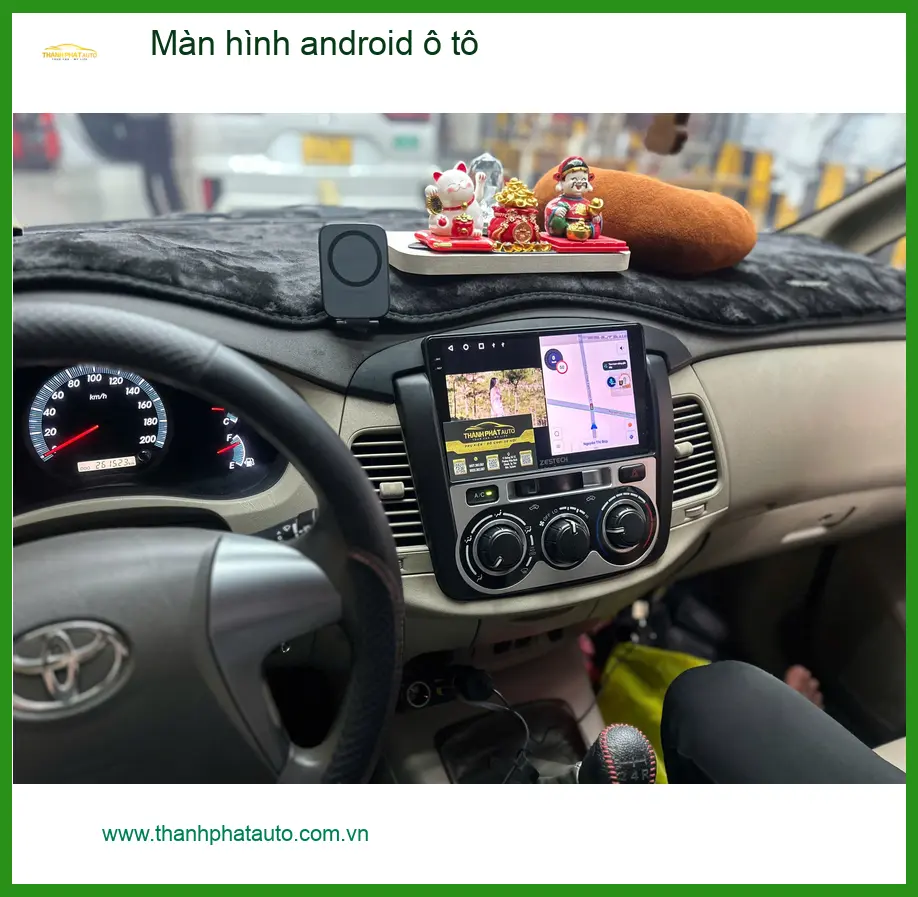 Chị Thanh lắp màn hình Android ô tô Kia Carnival ở Quận 9 vì màn zin thiếu tính năng ảnh thực tế 3