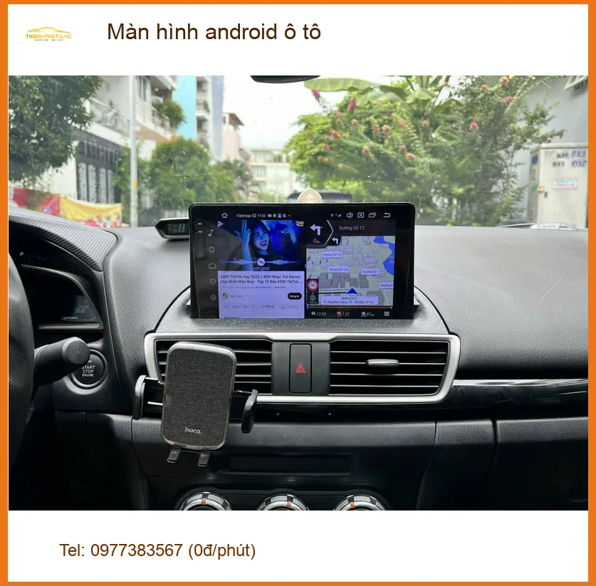 Anh Khang lắp màn hình android ô tô cho Kia K3 tại Quận 9 để tiện dẫn đường ảnh thực tế 2