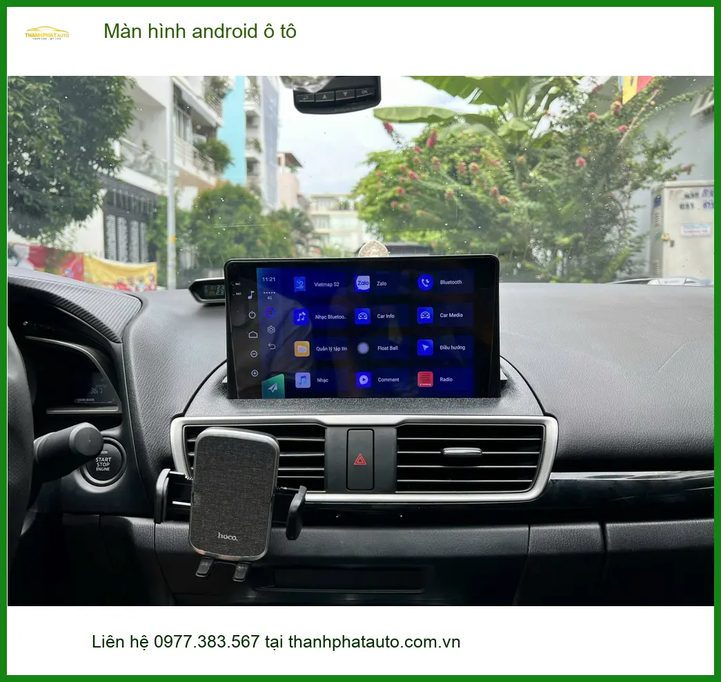 Anh Khang lắp màn hình android ô tô cho Kia K3 tại Quận 9 để tiện dẫn đường ảnh thực tế 3