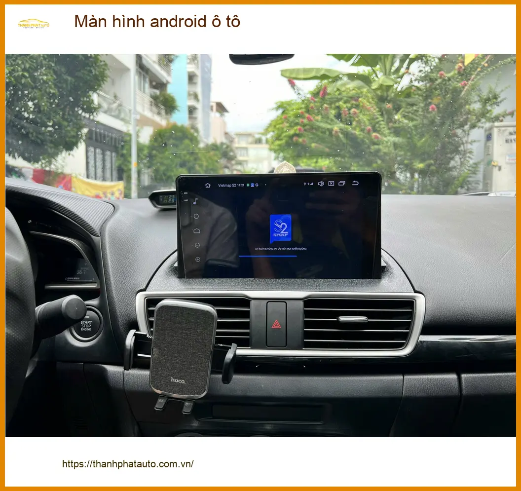 Anh Khang lắp màn hình android ô tô cho Kia K3 tại Quận 9 để tiện dẫn đường ảnh thực tế 5