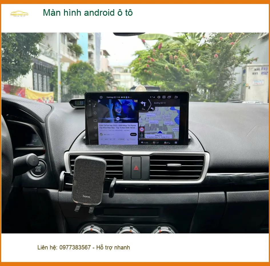 Chị Mai lắp màn hình Android ô tô cho Mitsubishi Attrage tại Quận 3 ảnh thực tế 5