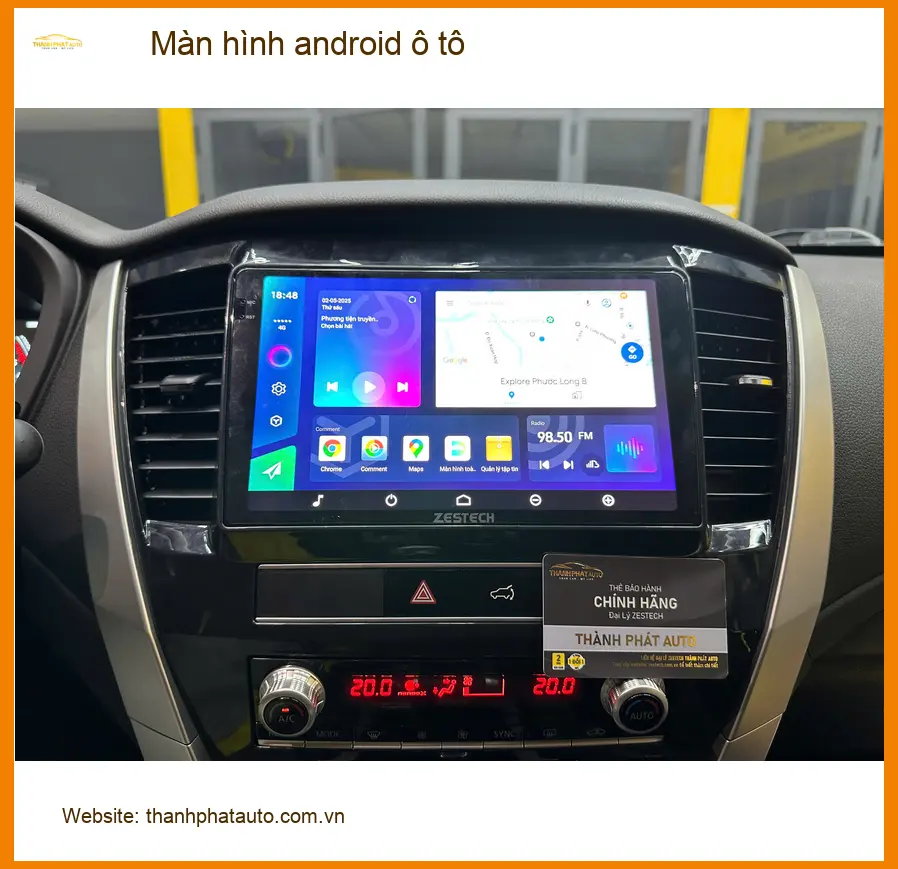 Chị Lan Anh lắp màn hình Android ô tô cho Toyota Vios tại Tân Phú ảnh thực tế 4