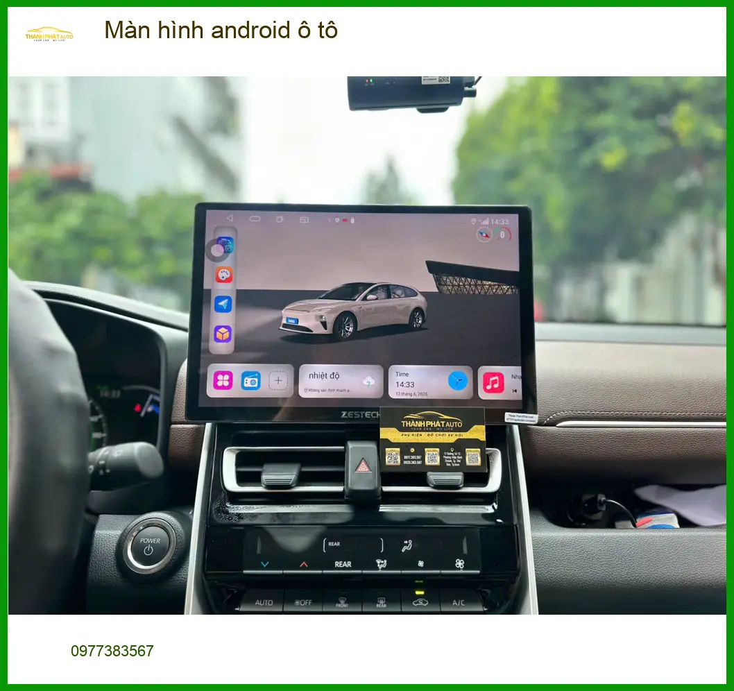 Anh Tấn lắp màn hình Android ô tô cho Toyota Vios tại Phú Nhuận để tiện đường đi làm