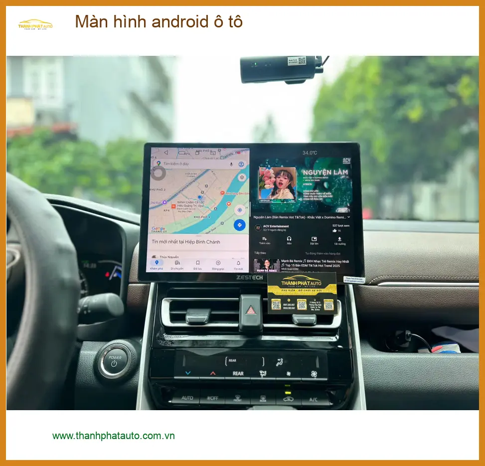 Anh Tấn lắp màn hình Android ô tô cho Toyota Vios tại Phú Nhuận để tiện đường đi làm ảnh thực tế 2