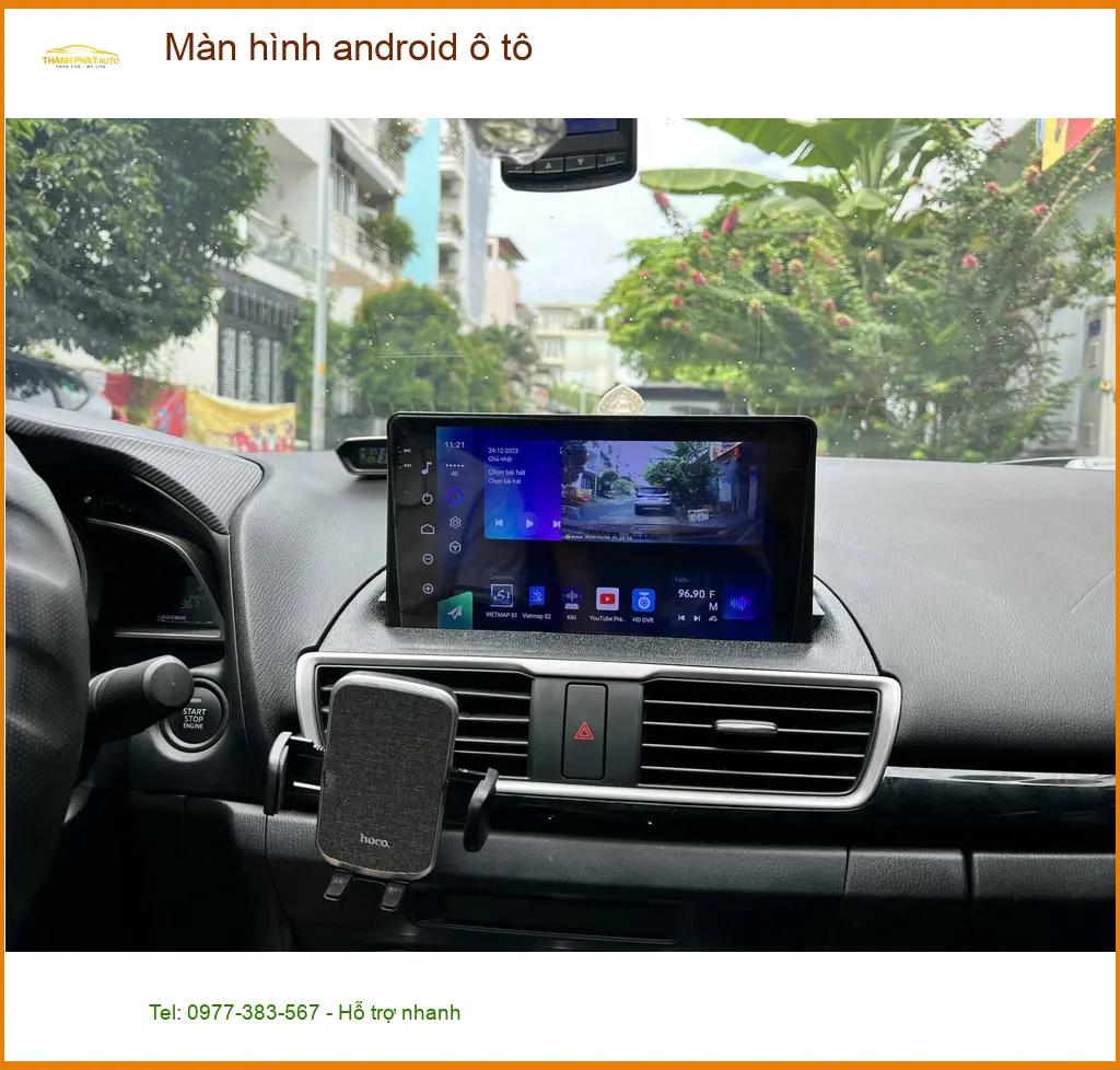 Chú Phúc lắp màn hình Android ô tô Kia Seltos Quận 8 vì màn hình cũ bị đơ ảnh thực tế 3