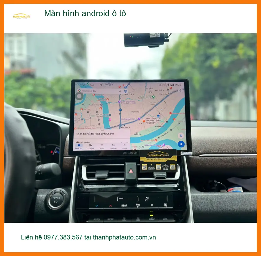 Anh Khôi lắp màn hình Android ô tô cho Hyundai Accent tại Gò Vấp để lái xe tiện nghi hơn ảnh thực tế 2