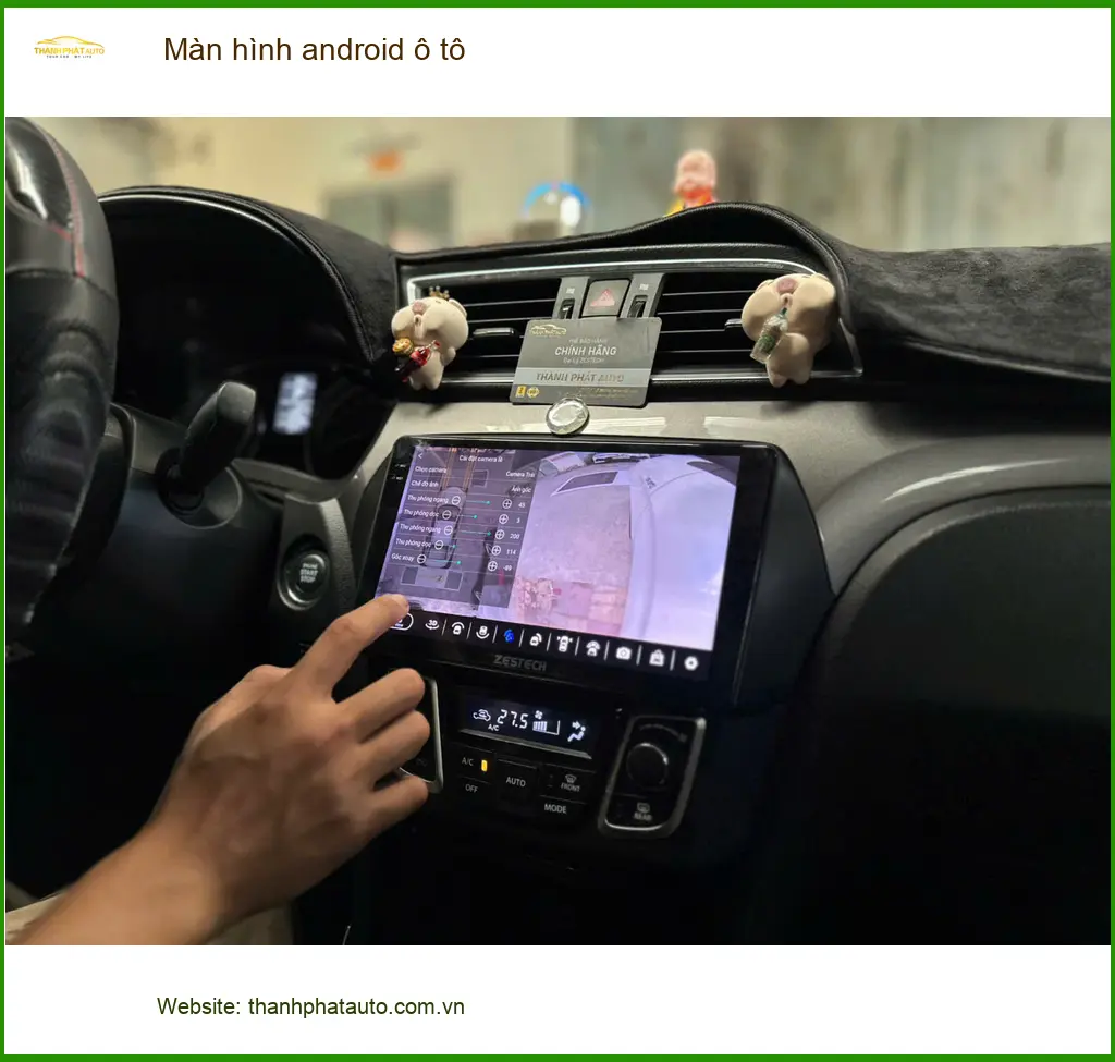 Anh Trọng lắp màn hình android ô tô cho Hyundai Accent tại Gò Vấp để tiện dẫn đường và giải trí ảnh thực tế 3