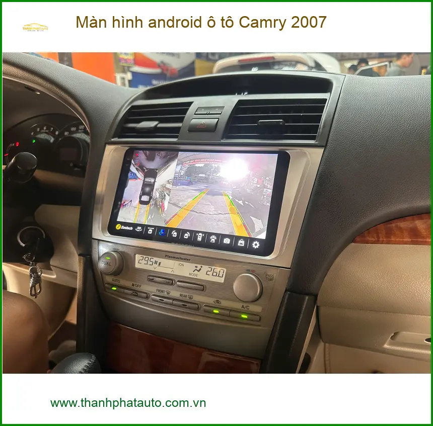 Chị Thảo nâng cấp màn hình Android ô tô Camry 2007 Quận Tân Phú để tiện giải trí ảnh thực tế 2