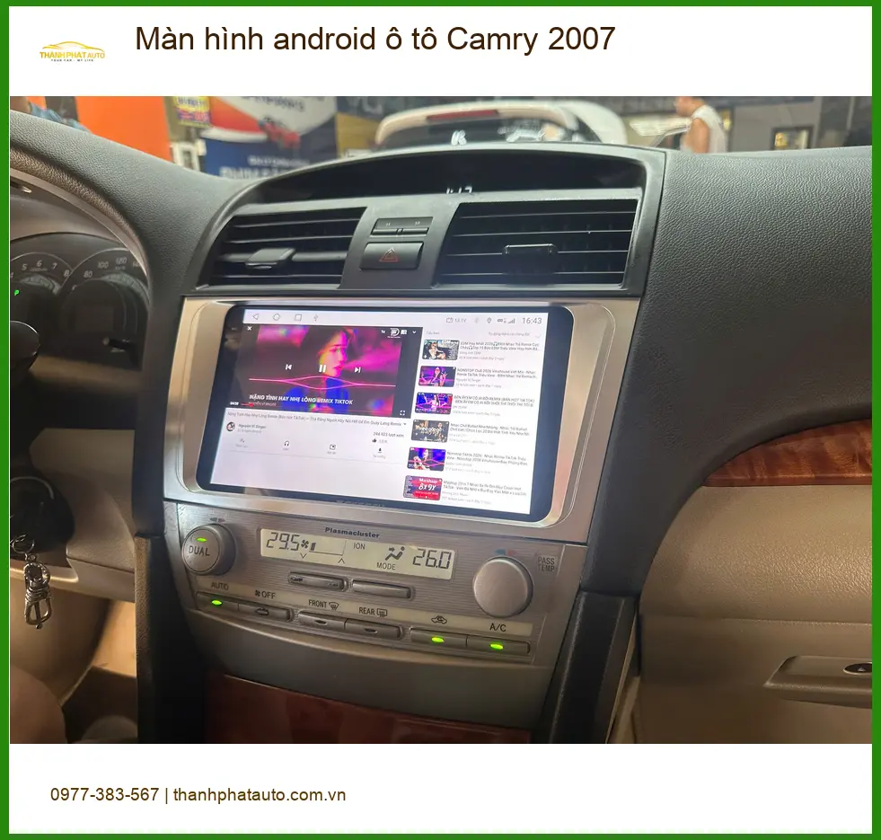 Anh Quang nâng cấp màn hình Android cho Camry 2007 tại Quận 8. ảnh thực tế 2