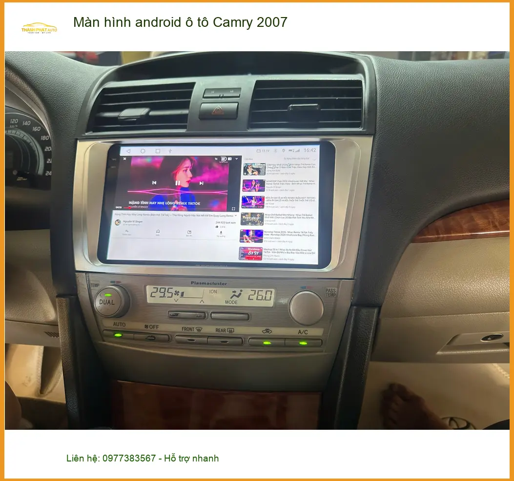 Anh Quang nâng cấp màn hình Android cho Camry 2007 tại Quận 8. ảnh thực tế 4