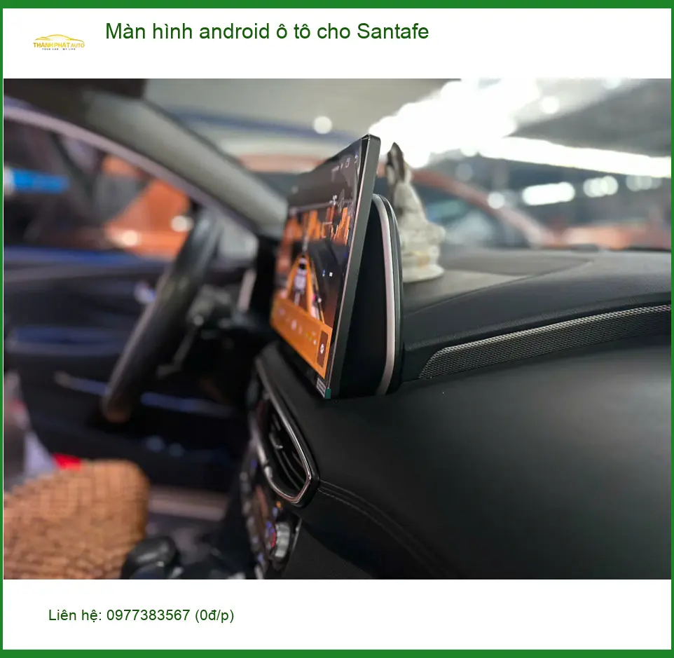 Chị Thảo tìm địa chỉ lắp màn hình Android ô tô Santafe ở Hóc Môn uy tín ảnh thực tế 4