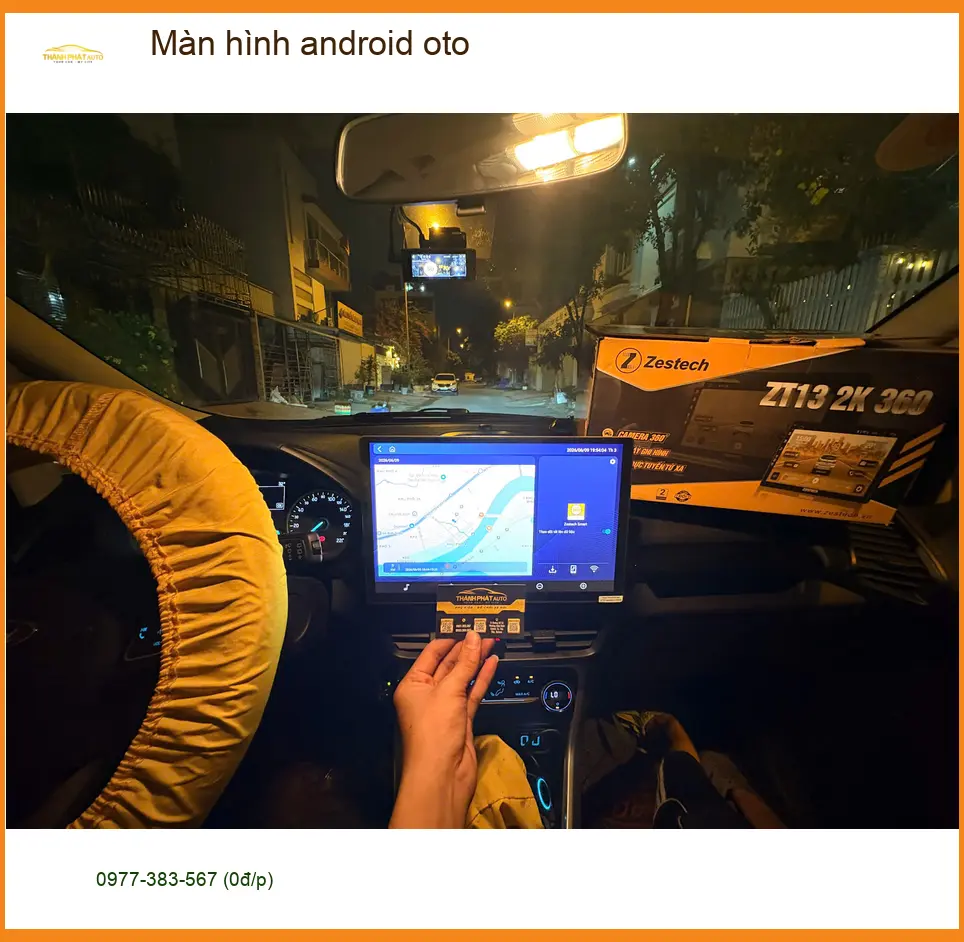 Anh Bách lắp màn hình Android ô tô Honda CR-V Quận Gò Vấp xem YouTube ảnh thực tế 2