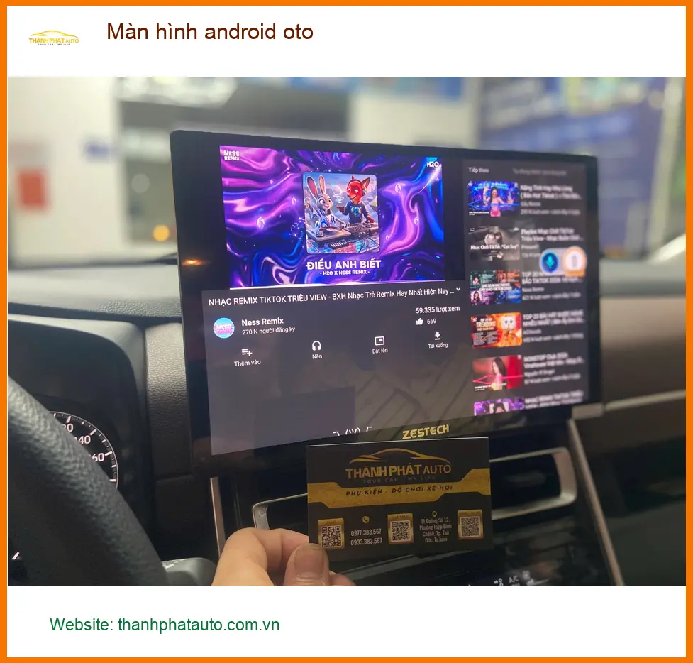 Anh Khôi nâng cấp màn hình Android cho Toyota Raize tại Nhà Bè