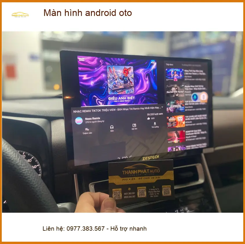 Chú Minh nâng cấp màn hình Android ô tô cho Toyota Vios tại Quận Tân Phú ảnh thực tế 4