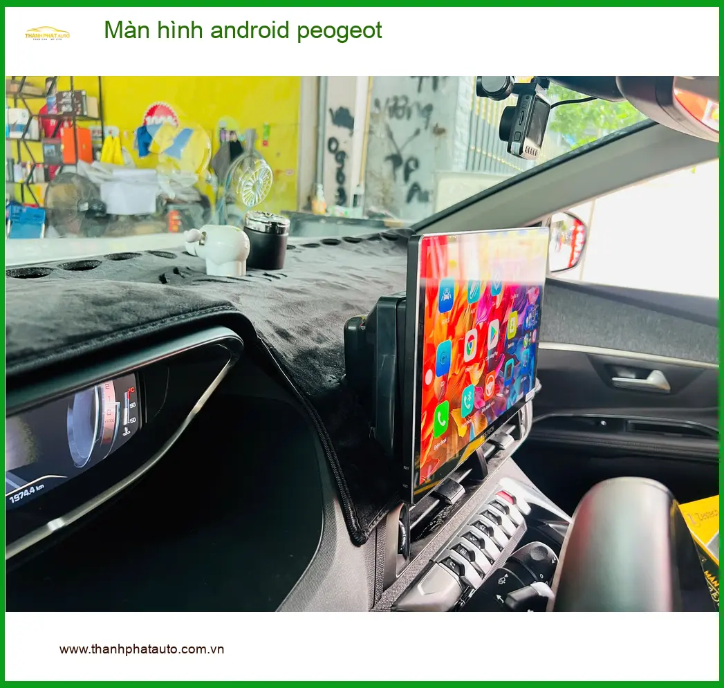 Anh Khang lắp màn hình Android cho Peugeot 5008 tại Quận 8 để nâng cấp trải nghiệm lái