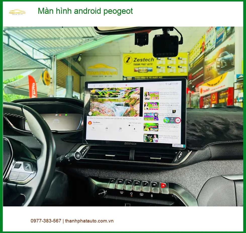 Anh Khang lắp màn hình Android cho Peugeot 5008 tại Quận 8 để nâng cấp trải nghiệm lái ảnh thực tế 2