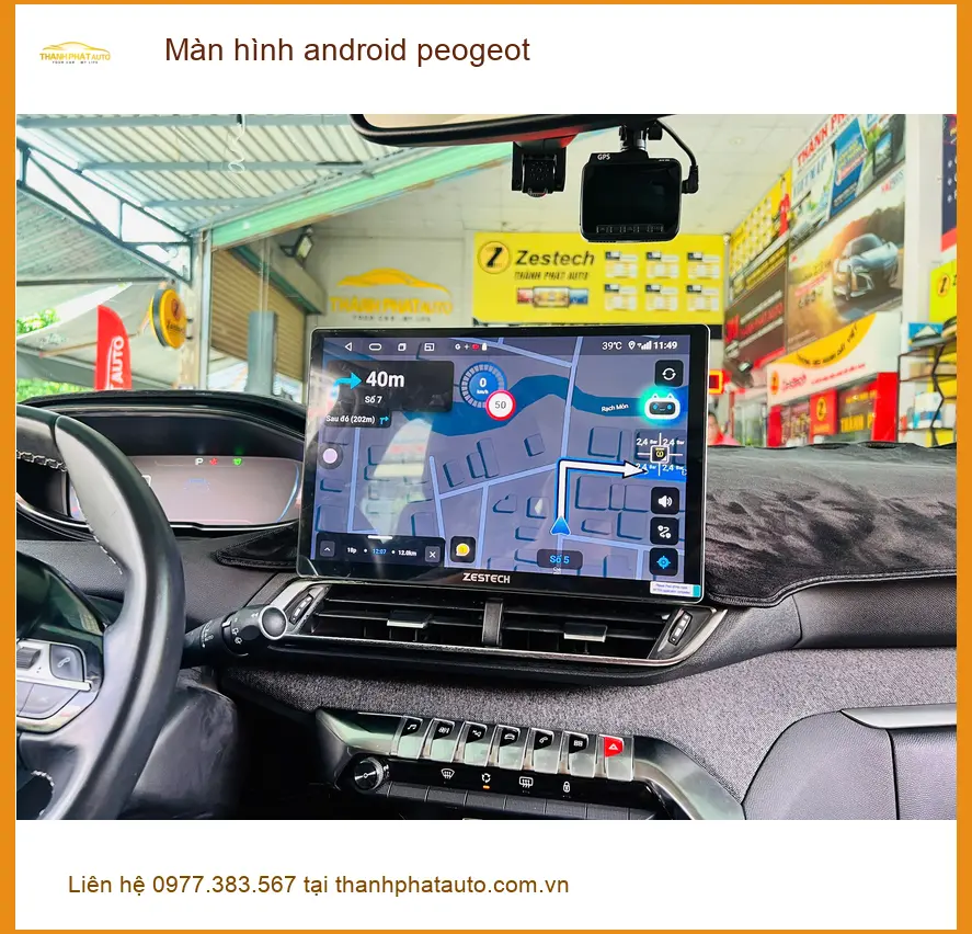 Anh Khang lắp màn hình Android cho Peugeot 5008 tại Quận 8 để nâng cấp trải nghiệm lái ảnh thực tế 5
