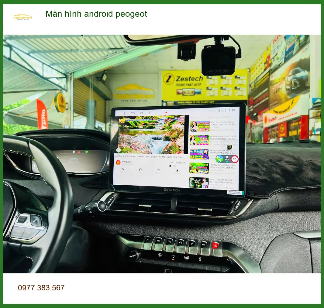 Anh Bách lắp màn hình Android cho Peugeot 3008 ở Quận Tân Bình ảnh thực tế 2