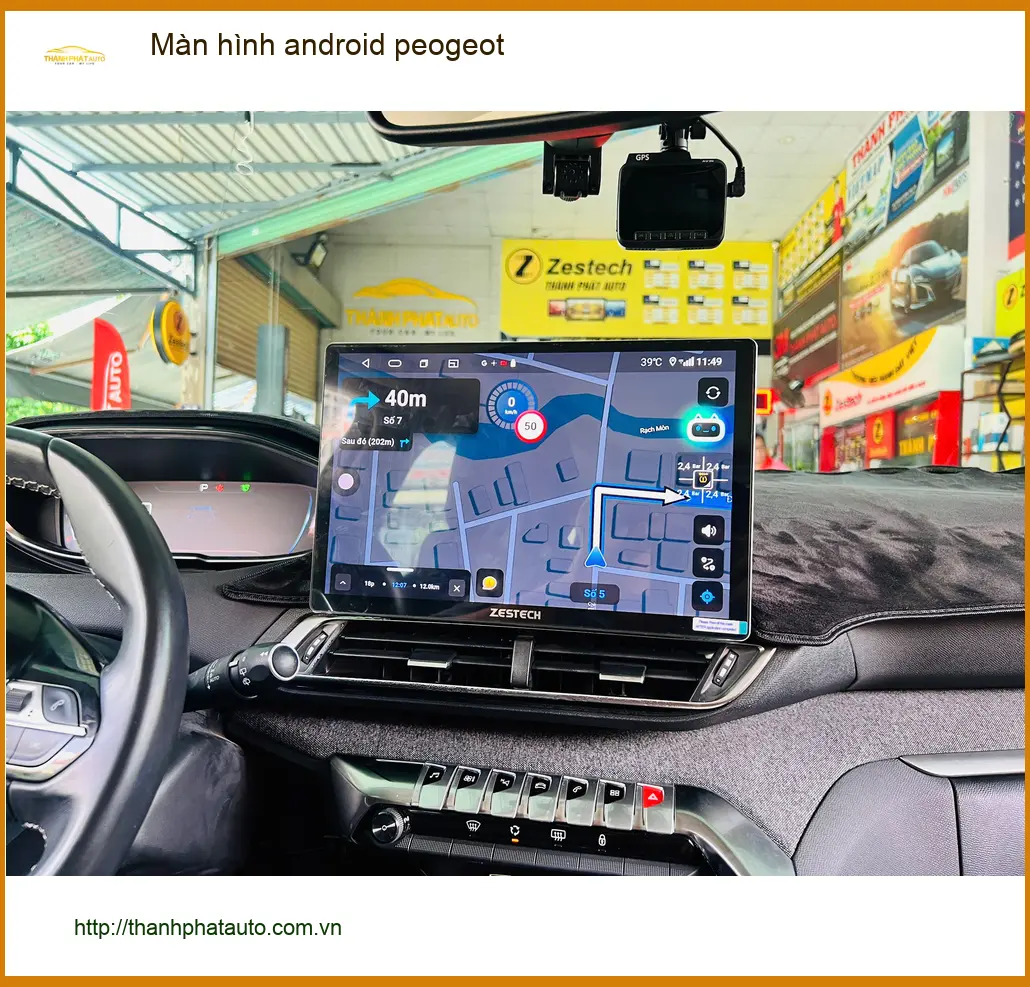 Anh Bách lắp màn hình Android cho Peugeot 3008 ở Quận Tân Bình ảnh thực tế 3