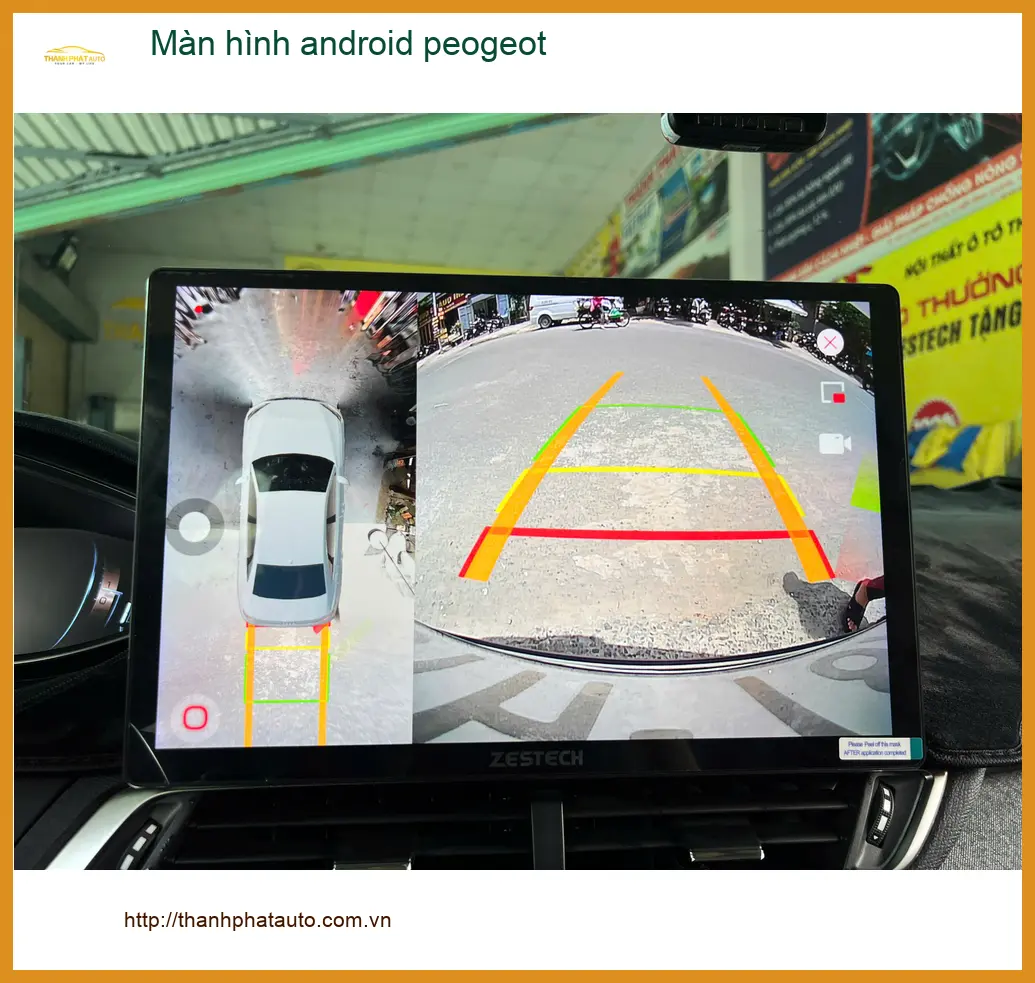 Anh Bách lắp màn hình Android cho Peugeot 3008 ở Quận Tân Bình ảnh thực tế 5