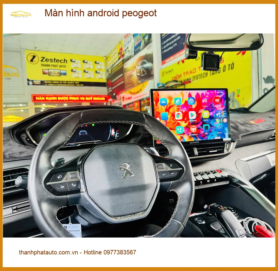 Chị Minh lắp màn hình android Peugeot 3008 tại Quận 9 để nâng tầm trải nghiệm lái