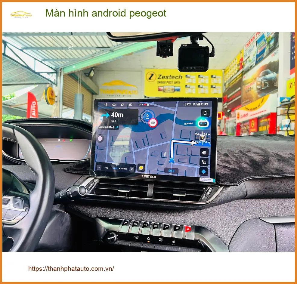 Chị Minh lắp màn hình android Peugeot 3008 tại Quận 9 để nâng tầm trải nghiệm lái ảnh thực tế 3